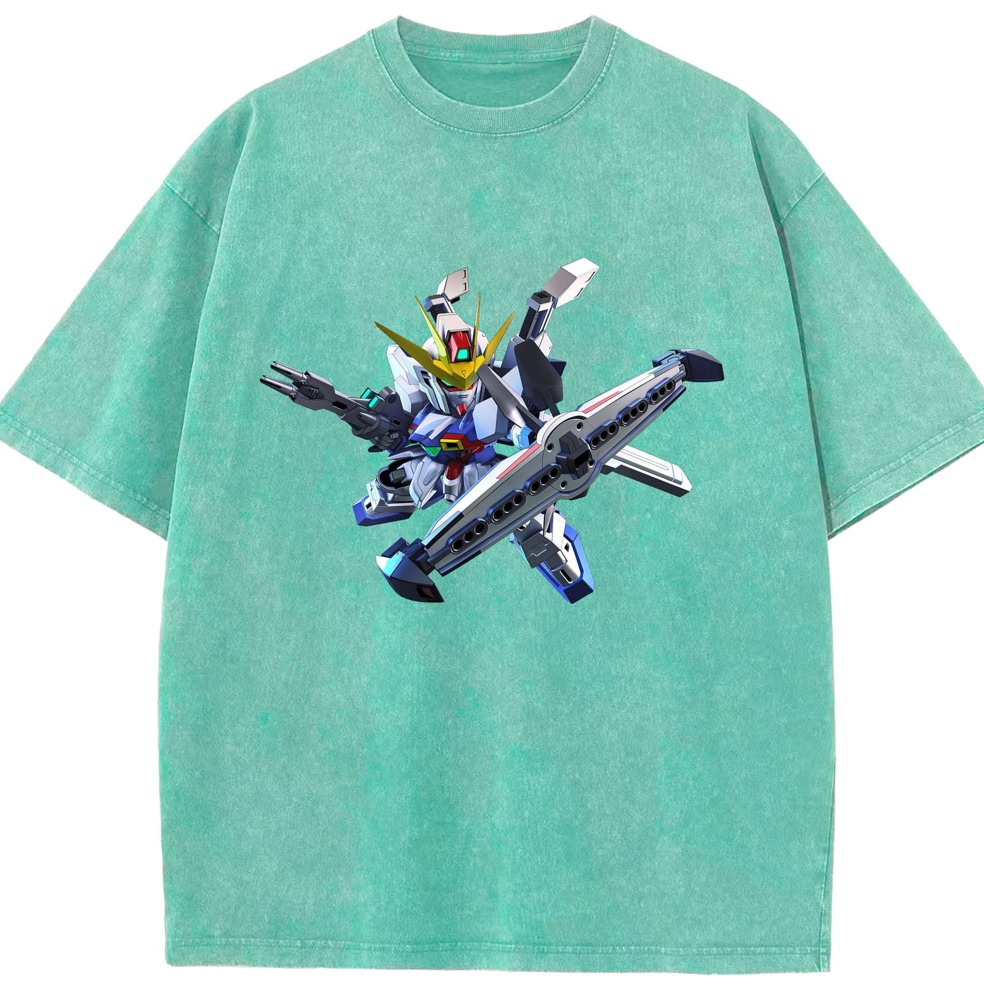 （画像用） 機動戦士ガンダム Mobile Suit Gundam 綿100% ヴィンテージ風 半袖Tシャツ（フロントプリント）